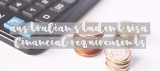 Australian-Student-Visa-Financial-Requirements calculator and money