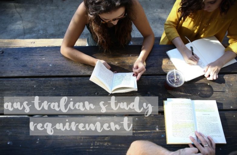 australian study requirement students reading books