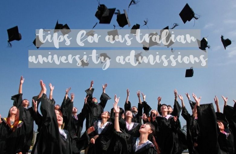 tips for australian university admissions hats up